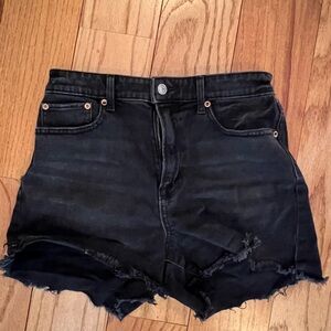 American Eagle Outfitters High Waist Black Shorts size 4